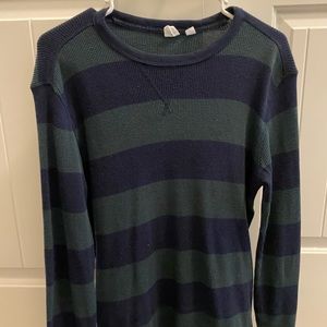 Long-Sleeve Striped Gap Shirt